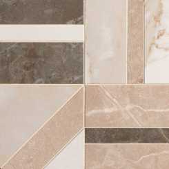 Roma stone gp calacatta beige e brown deco mosaico fRDL Мозаика