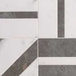 Roma stone gp carrara pietra grey deco mosaico fRDM Мозаика